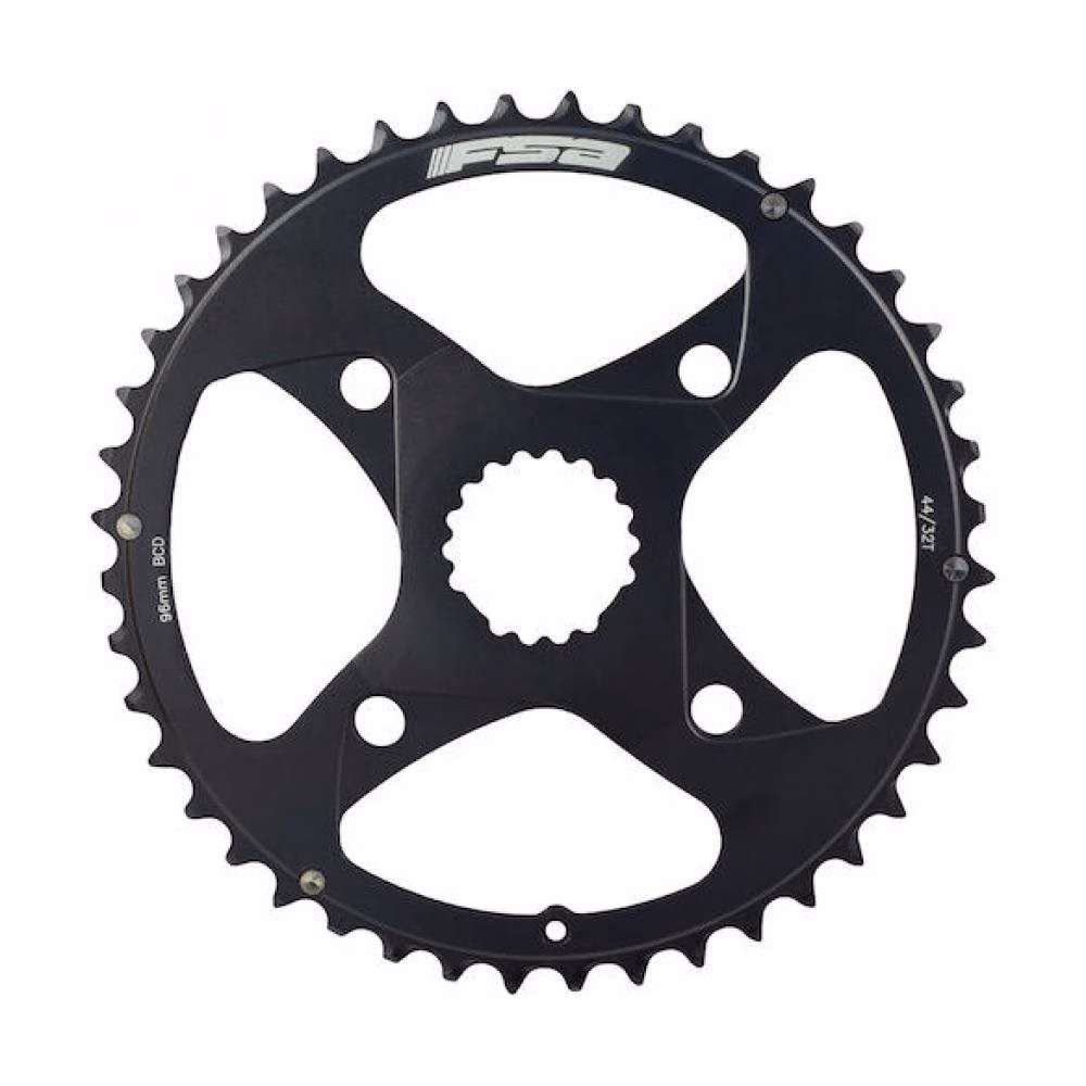 FSA Kettenblatt MTB CR Direct Mount 3-fach 44 T Schwarz - Leichte Präzision für Mountainbikes