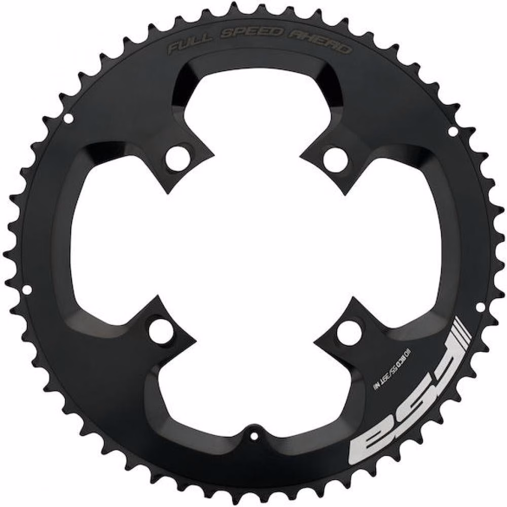 FSA Kettenblatt Road Powerbox Aero Pro 4-Arm 110 mm x 53 Zähne Schwarz - Aerodynamisch optimiert