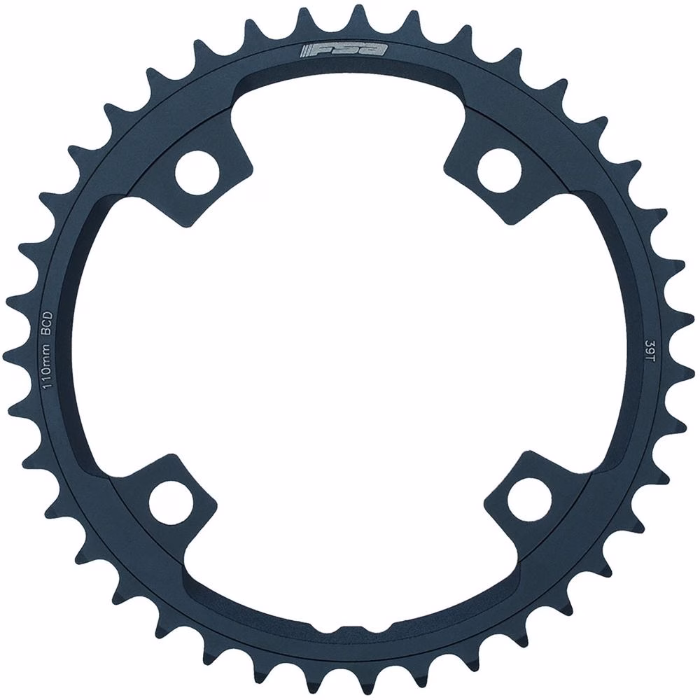FSA Kettenblatt Road Powerbox/SL-K ABS 4-Arm 110 mm x 39 T Stealth Black - CNC-gefräst
