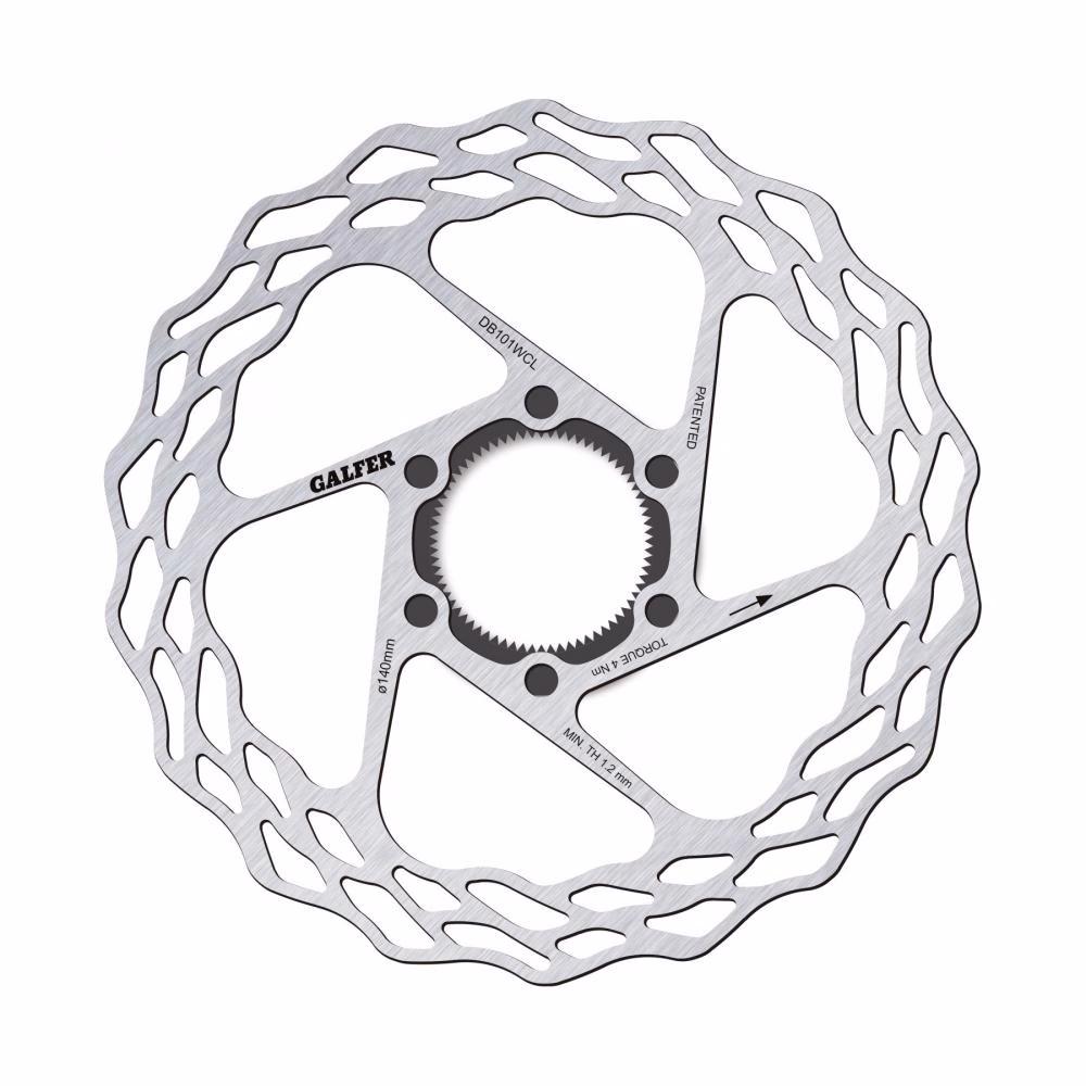 Galfer Road Wave CL Bremsscheibe Ø 140 mm silber - Ultraleichte Wave-Bremsscheibe