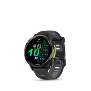 Garmin Forerunner® 970 - 47 mm Premium GPS-Laufuhr für Triathlon & Training mit AMOLED-Display & 22mm Silikon-Schnellwechsel-Armband ⌀ 47mm Gehäuse schwarz/carbongrau titan