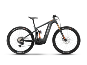 Ghost E-Riot EN Full Party | E-MTB Fully | 27,5" | 750Wh Bosch CX | grau / schwarz Größe: 42 cm