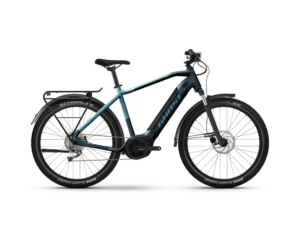 Ghost E-Teru B Essential EQ High | Trekking E-Bike | 27,5" | 500Wh Bosch | dunkelgrau / hellblau Größe: 56 cm