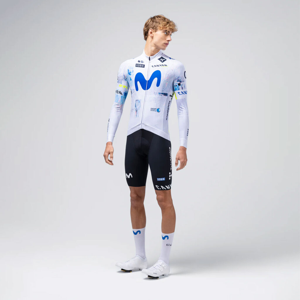 Gobik Hyder Long Sleeve Jersey Movistar Team 2026 Langarm Fahrradtrikot Herren XL Movistar Team