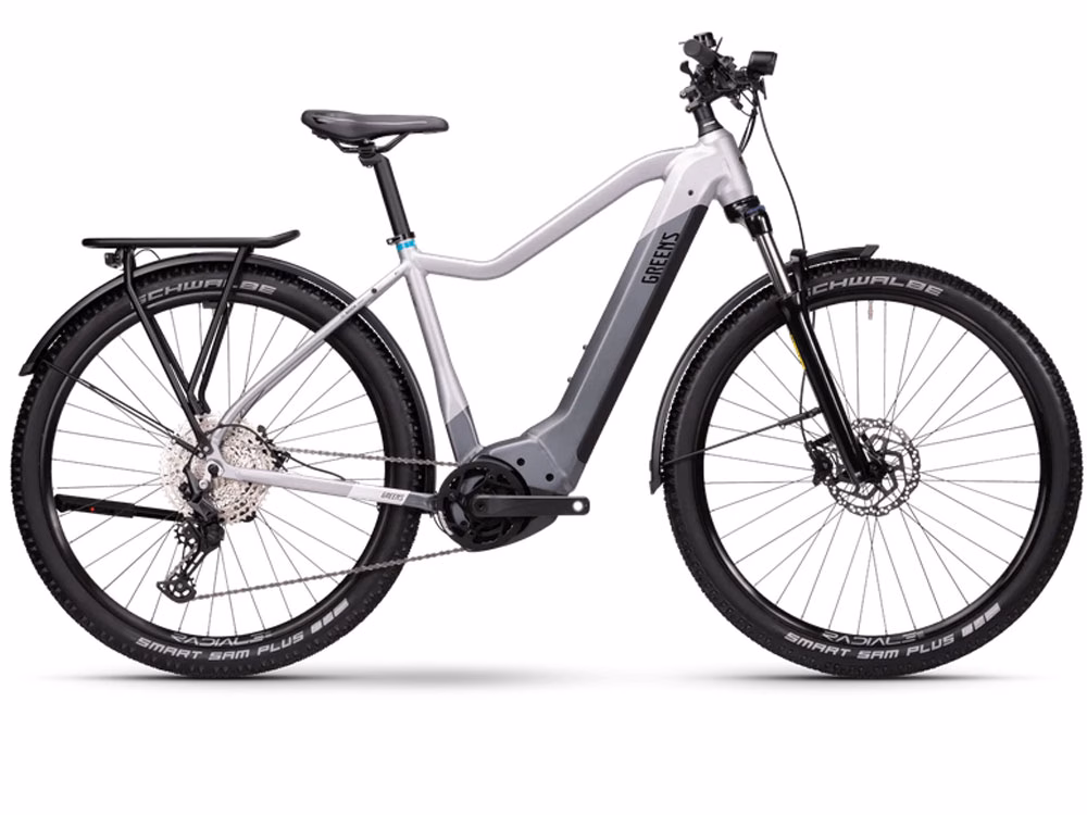 Green’s Corwen F750N High | Trekking E-Bike | 29" | 750Wh Bosch CX | light grey matt Größe: 46 cm