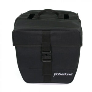 Haberland Doppeltasche 25l Einsteiger schwarz - praktische Gepäckträgertasche für Alltag und Tour