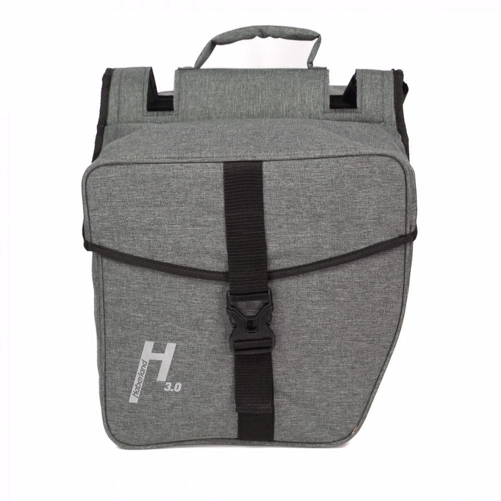 Haberland Doppeltasche 31l Basic L 3.0 grau - flexible Gepäcklösung für Alltag und Tour