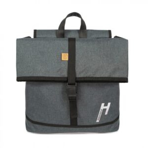 Haberland Einzeltasche Melan I 4 nature anthrazit/reflex - nachhaltige Gepäckträgertasche neueste Version