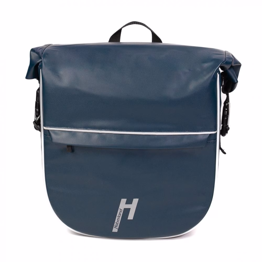 Haberland Frontträger-Tasche eMotion blau - formstarke, wasserdichte Transportlösung