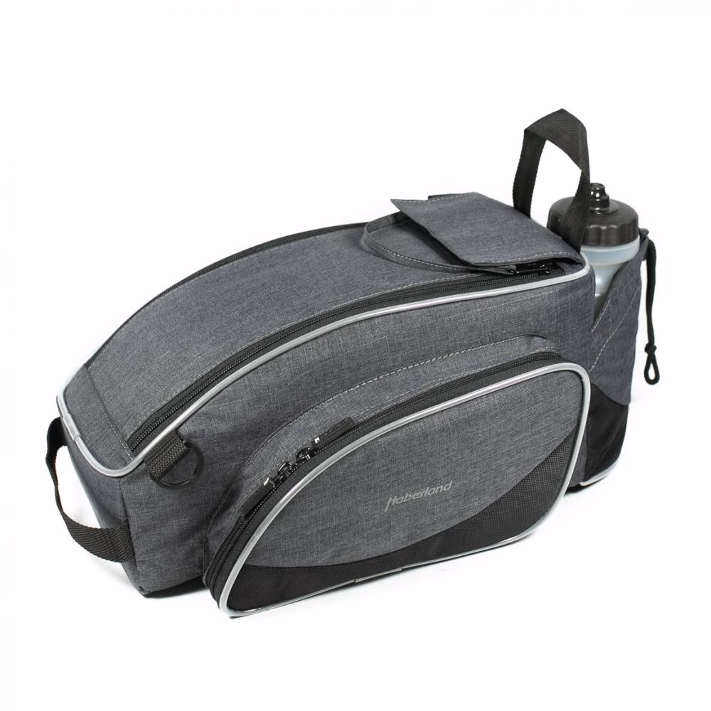 Haberland Gepäckträgeraufsatztasche Flexibag XL beige - erweiterbare Racktime-Tasche mit 20 L Volumen