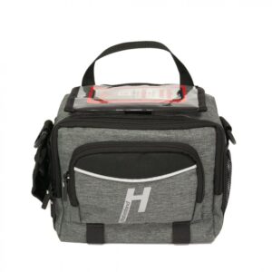 Haberland Lenkertasche 6l Bottle grau - praktische Lenker-Tasche mit Flaschenfach