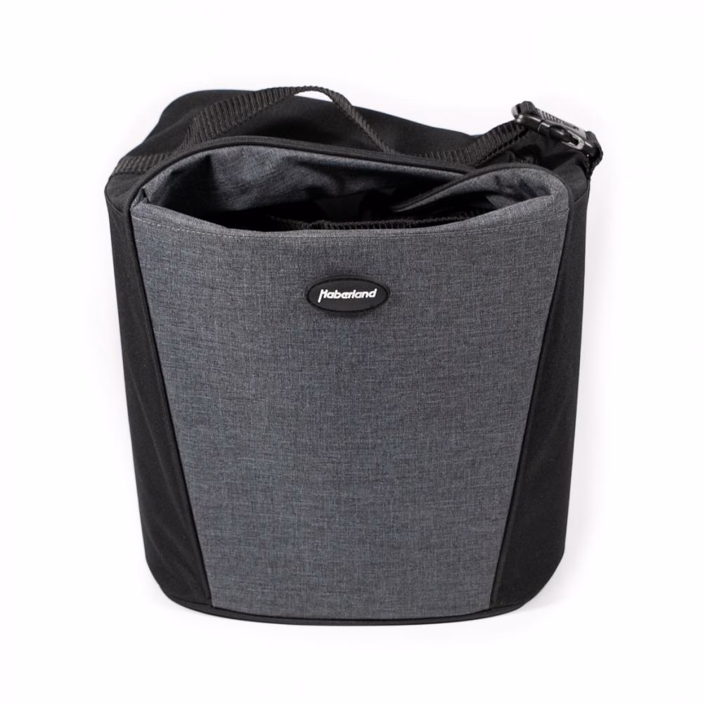 Haberland Lenkertasche Britta anthrazit/schw - praktische Lenkertasche für Alltag und Tour
