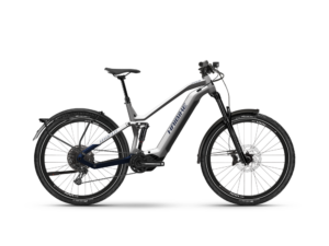 Haibike Adventr FS 9 | Fully Trekking E-Bike | 29" | 720Wh Yamaha PW-S2 | silber / dunkelblau Größe: 44 cm