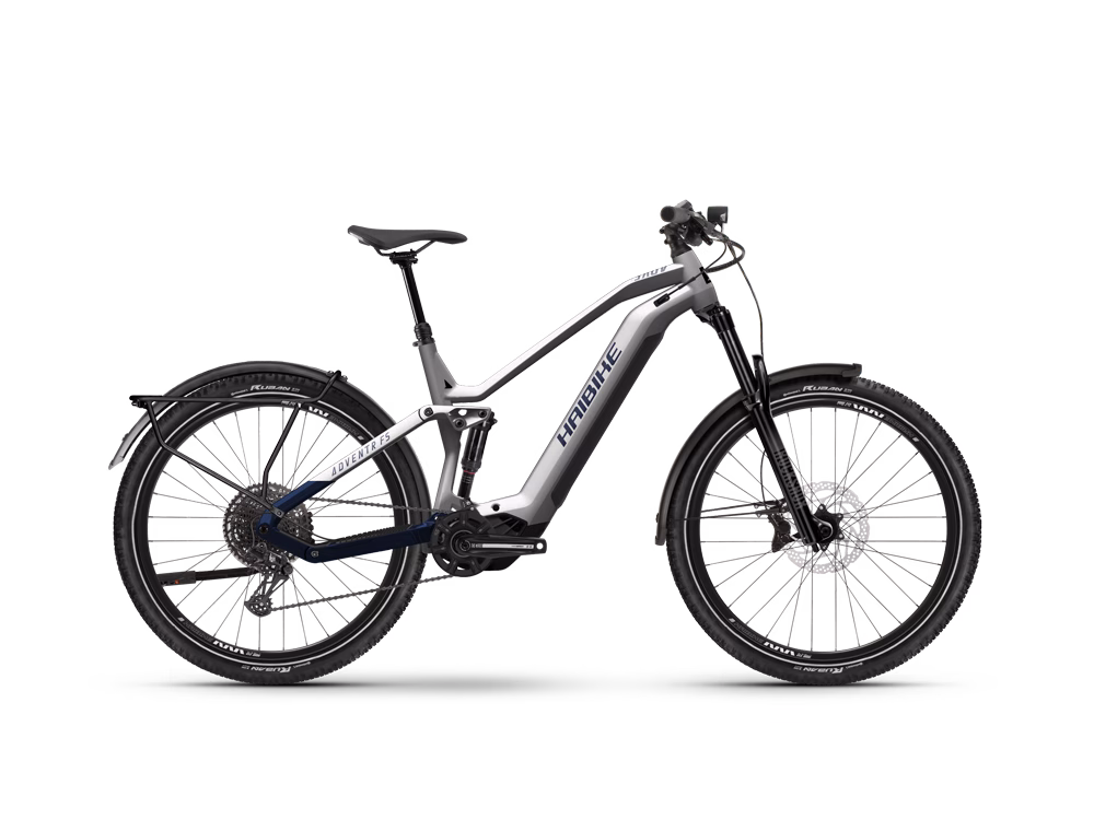 Haibike Adventr FS 9 | Fully Trekking E-Bike | 29" | 720Wh Yamaha PW-S2 | silber / dunkelblau Größe: 44 cm