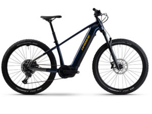 Haibike AllTrack 10 | E-Mountainbike | 27,5" | 800Wh Bosch CX | blau / titan / gelb Größe: 40 cm