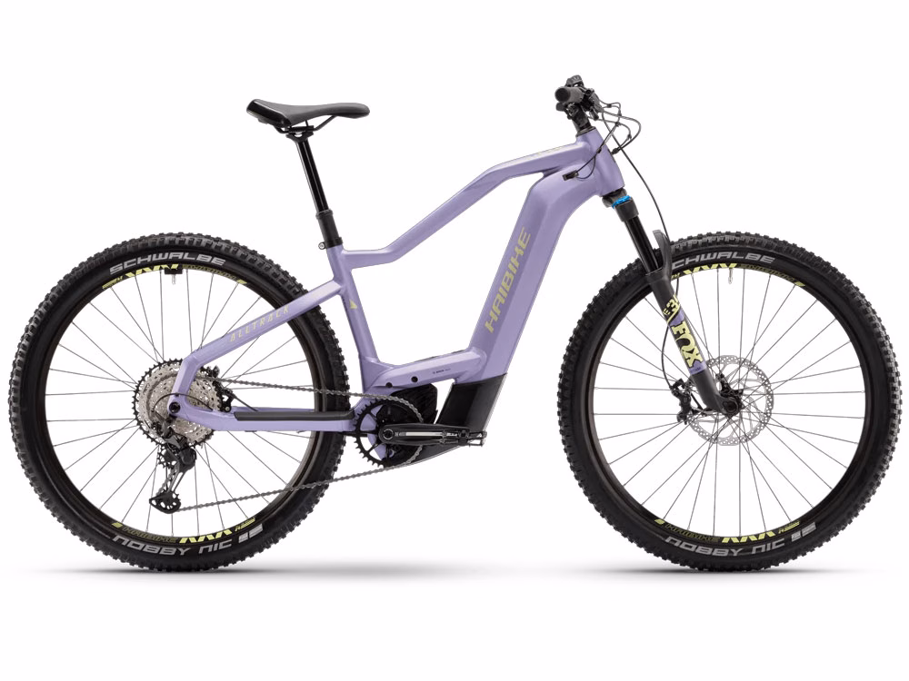 Haibike AllTrack 11 | E-Mountainbike | 29" | 750Wh Bosch CX | royal viola / gelb Größe: 44 cm
