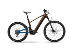 Haibike AllTrail 6 High | E-MTB Fully | 29/27.5" | 800Wh Bosch CX | leather / platinum blue Größe: 45 cm