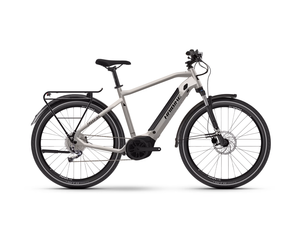 Haibike Trekking 3 High | Trekking E-Bike | 27,5" | 500Wh Bosch | warm grau / schwarz Größe: 60 cm
