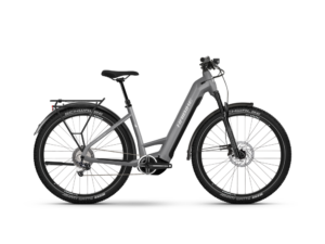 Haibike Trekking 7 Low | Trekking E-Bike | 27,5" | 720Wh Yamaha PW-X3 | urban grau / weiß Größe: 38 cm