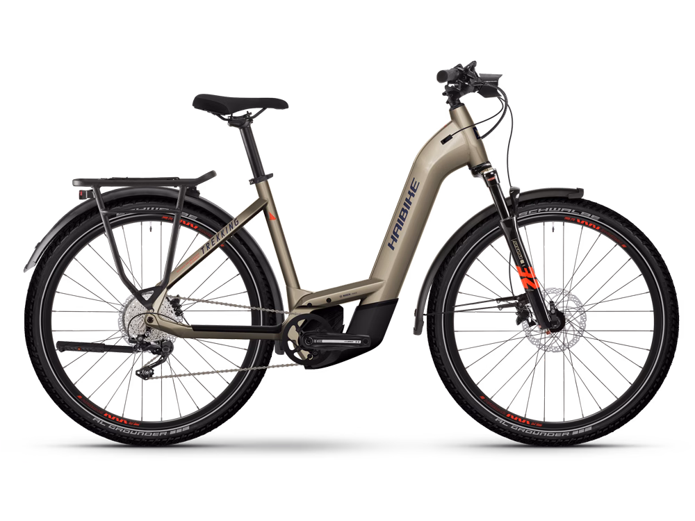 Haibike Trekking 8 Low | Trekking E-Bike | 27,5" | 750Wh Bosch CX | sand Größe: 54 cm
