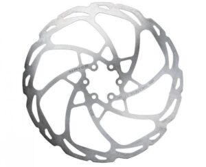 Hayes D-Series Bremsscheibe 203 mm 6-Loch Silber - MRC Geräuschreduktion & QuickBite2