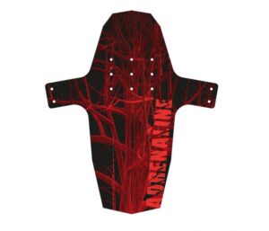 Hebie Schutzblech Swap Front 26"|27.5""|28""|29"" breite 140mm rot Adrenaline Folie +5 Kabelbinder"