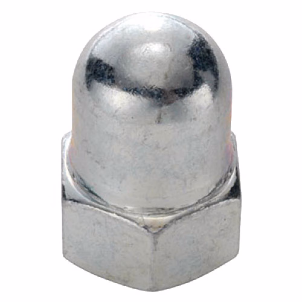 H.R. Fix-Nippel Hutmutter M10 x 1 - SW 15 verzinkt - Feingewinde-Verbindung