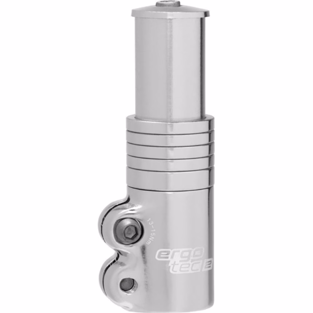 Humpert/Ergotec Humpert Vorbauerhöhung Ahead 31 - mm 1 1/ silber - Aluminium Lenkererhöhung für Fahrräder - 31.8 mm - Adapter