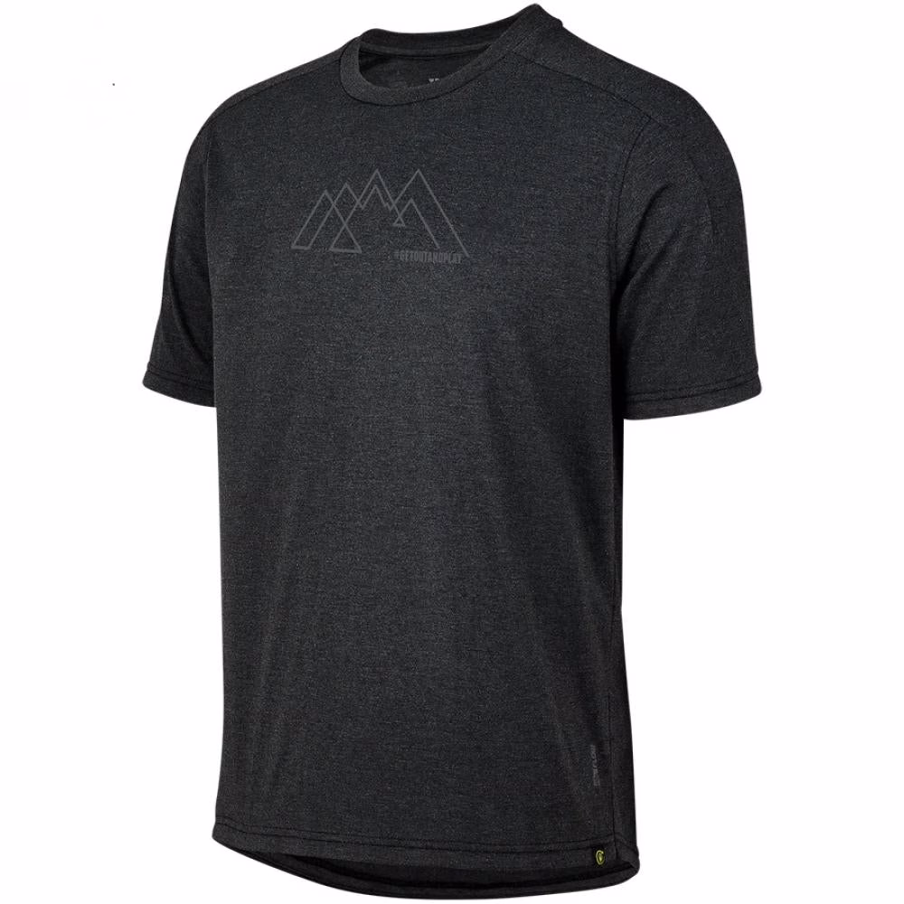 IXS Sports Division iXS Flow Tech Tee Mnt Graphic S black - funktionelles Bike-Shirt im Casual Look