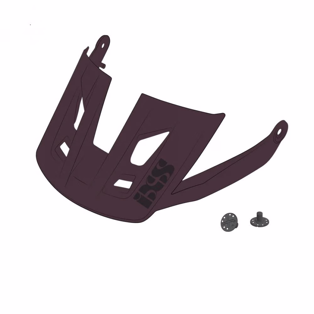 IXS Sports Division iXS Visor + Pins Trigger AM M/L Raisin - Ersatzvisier für optimalen Schutz