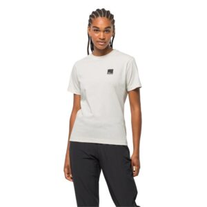 Jack Wolfskin Bike Commute T W Synthetic Fiber T-Shirt Shortsleeve Silver Cloud Größe M