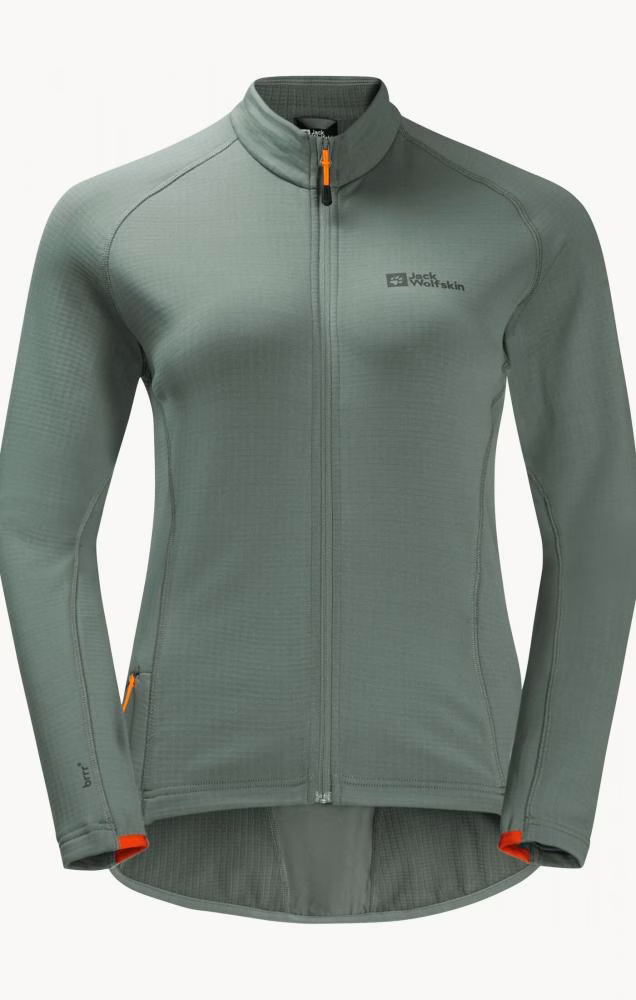 Jack Wolfskin Morobbia FZ Light W Fleece Jacke Picnic Green Größe XS
