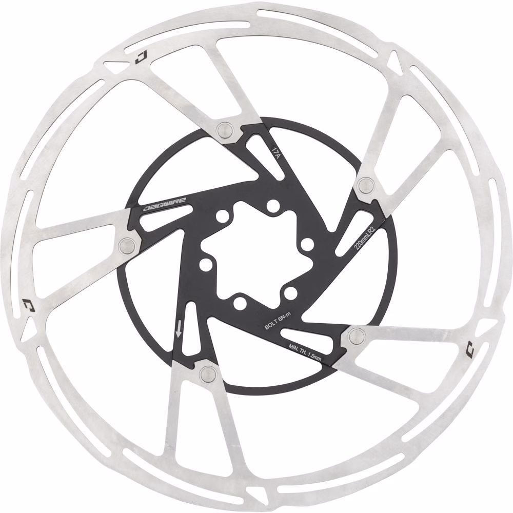 Jagwire Bremsscheibe Pro LR2 6-Loch 220 mm Silber - maximale Bremsperformance
