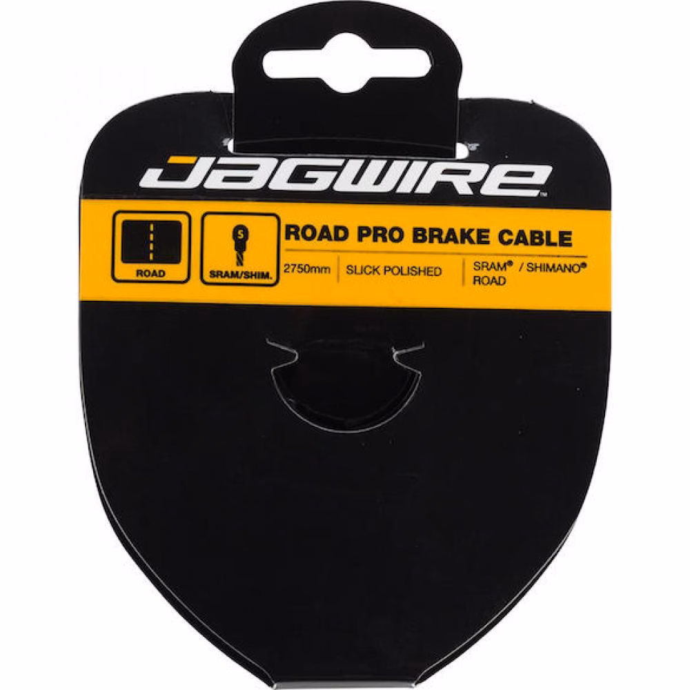 Jagwire Bremszug Road Pro Pro-Slick polished 1,5 x 2750 mm Gold - maximale Bremsperformance