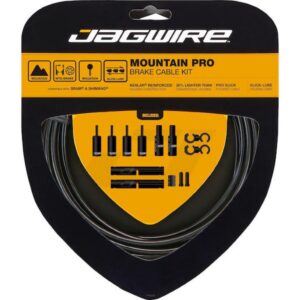 Jagwire Bremszugset Mountain Pro [Standardlänge 3000 mm] Schwarz - präzise MTB-Bremskontrolle