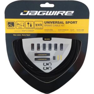 Jagwire Bremszugset Universal Sport Standardlänge Schwarz - geschmeidige, kraftvolle Bremsperformance