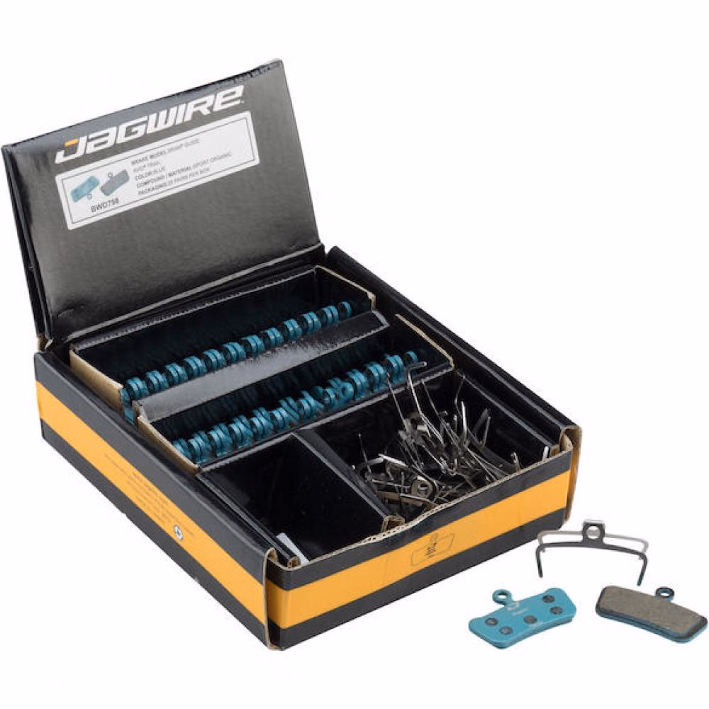 Jagwire Disc Sport Organic Bremsbeläge Werkstattverpackung - 25er Box für Shimano, SRAM & mehr