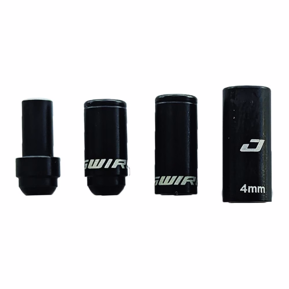 Jagwire Elite Link Endkappen 12er Pack Aluminium - Für sichere Schaltungen