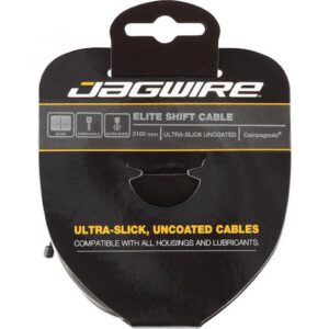 Jagwire Elite Ultra-Slick Schaltzug 1,1 × 3100 mm - nano-polierter Edelstahl für präzise Schaltung