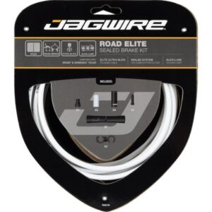 Jagwire Road Elite Sealed Bremszugset Weiß - Slick-Lube Liner für Rennräder