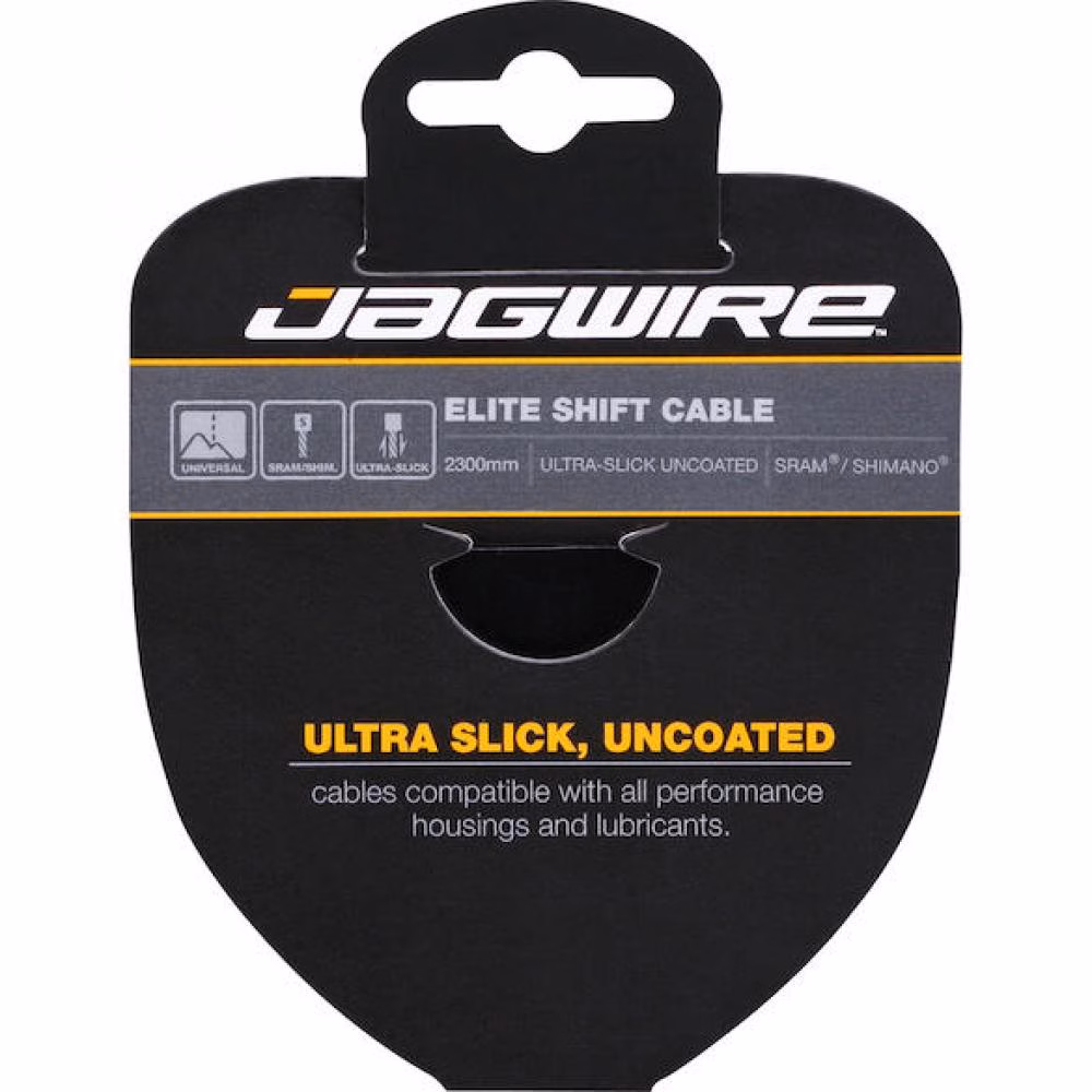 Jagwire Schaltzug Elite Ultra Slick hochglanzpoliert 1,1 x 2300 mm Silber - maximale Schaltpräzision
