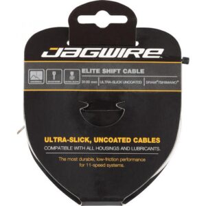 Jagwire Schaltzug Elite Ultra Slick hochglanzpoliert 1,1 x 3100 mm Silber - maximale Schaltpräzision