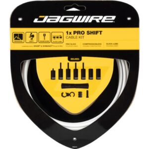 Jagwire Schaltzugset Road & Mountain Pro 1x Weiß - Präzision für Rennrad & MTB