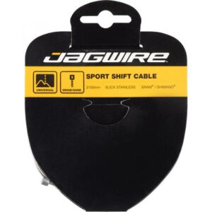 Jagwire Schaltzug Sport Edelstahl geschliffen 1,1 x 3100 mm Silber - präzise, korrosionsbeständige Schaltperformance