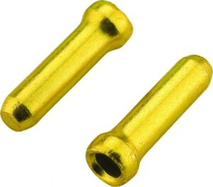 Jagwire Zugendhülsen Crimp 1,8 mm Gold - sauberer Abschluss für Brems- & Schaltzüge