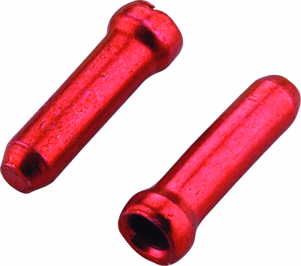 Jagwire Zugendhülsen Crimp 1,8 mm Rot - sauberer Abschluss für Brems- und Schaltzüge