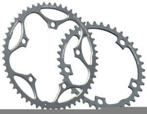 Kettenblatt Stronglight Type 130 S außen 50 Zähne, silber, 9/10-fach Material 7075-T6 Alu