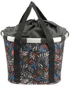 KLICKfix Bikebasket Reisenthel Autumn 1 Fahrradkorb 28x26x35 cm - Stilvoller Lenkertasche mit Reisenthel Design - Fahrradtasche