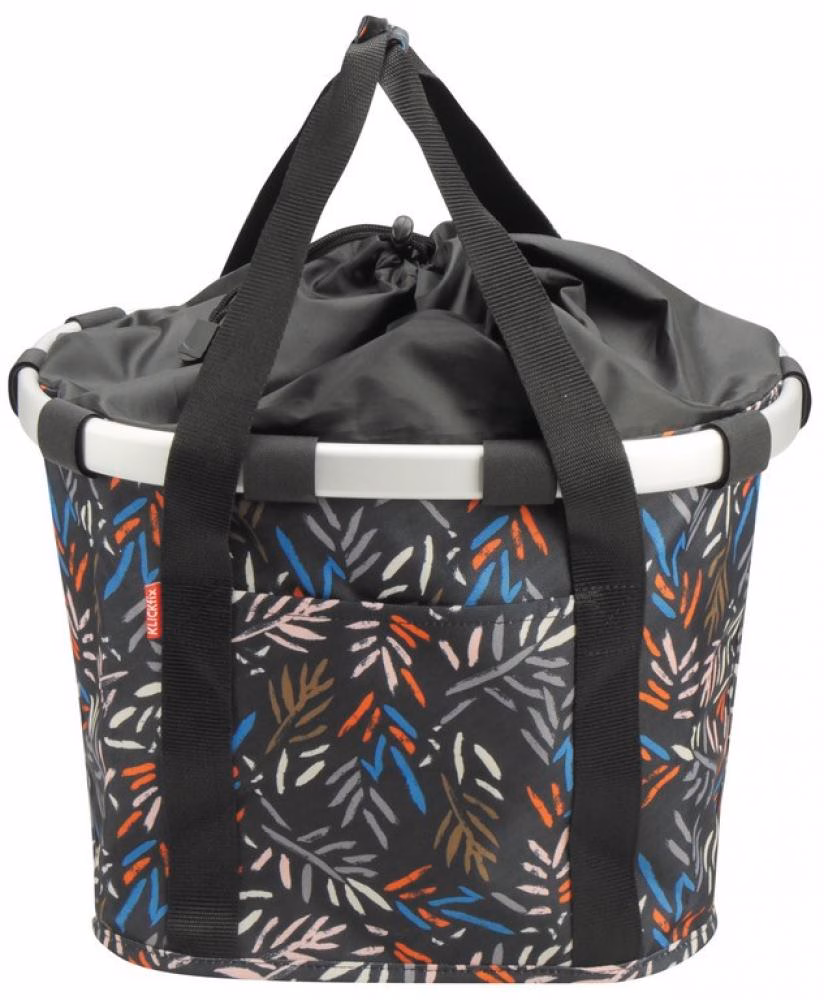 KLICKfix Bikebasket Reisenthel Autumn 1 Fahrradkorb 28x26x35 cm - Stilvoller Lenkertasche mit Reisenthel Design - Fahrradtasche