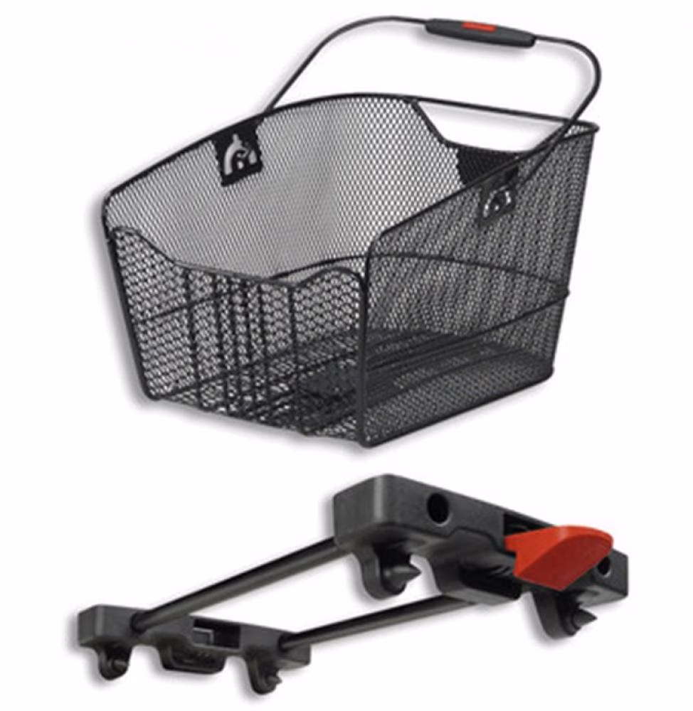 KLICKfix Hinterradkorb City-Max Racktime schwarz 23x22,5x36 cm